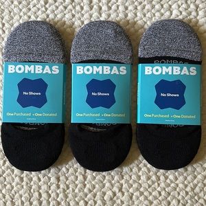Bombas Women’s Cushioned No Shoe Socks, Small